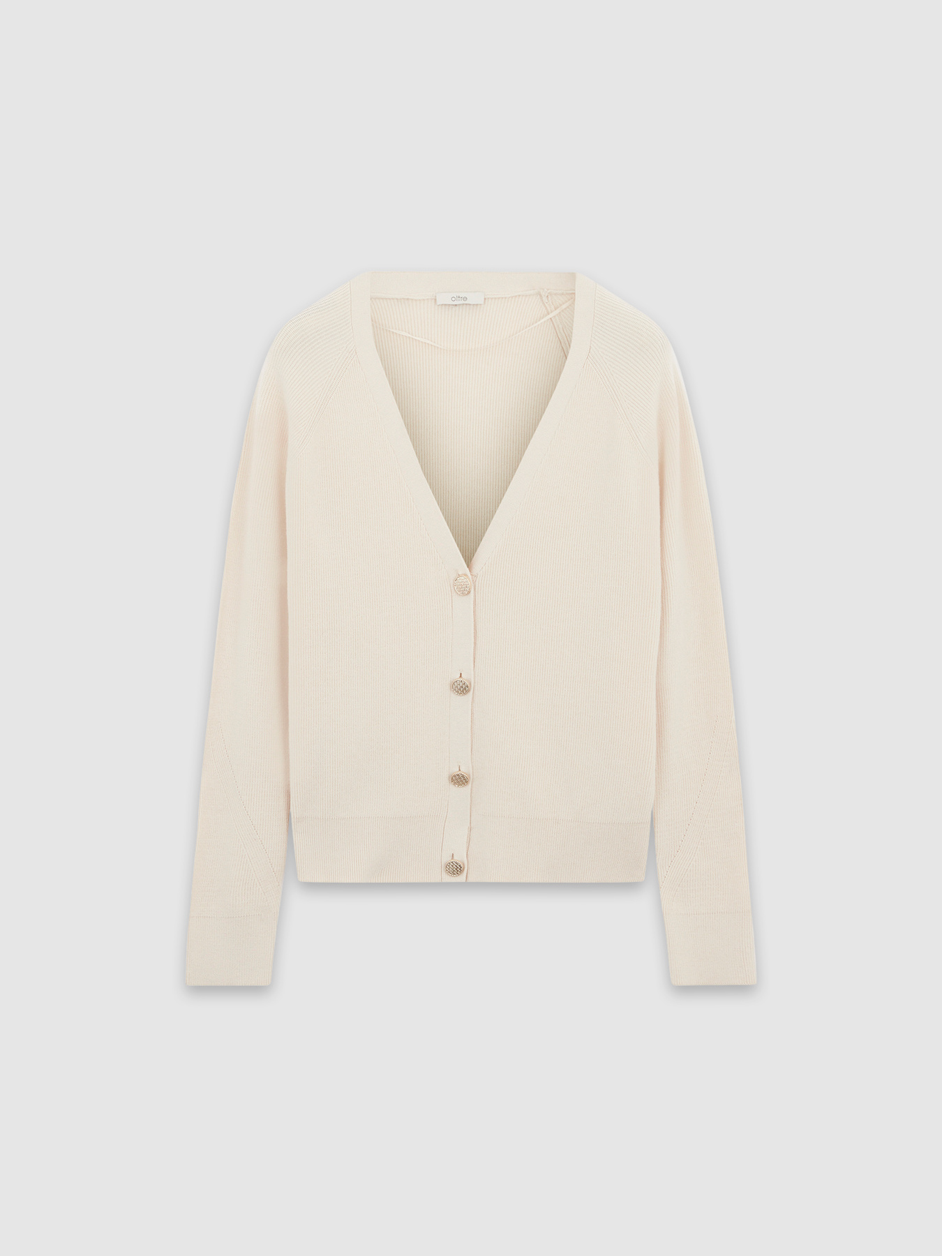 Cardigan with metal buttons image number 3