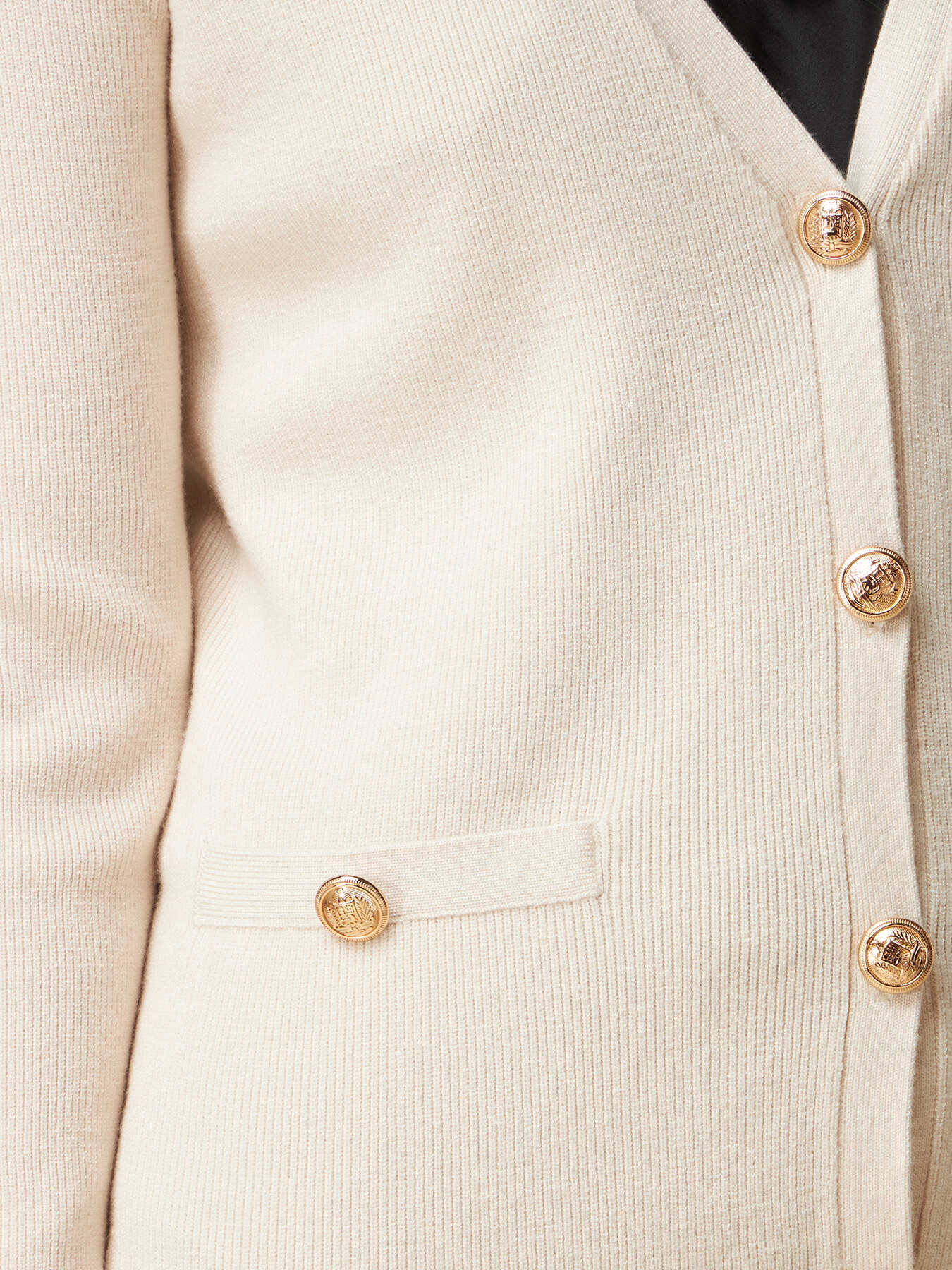Cardigan with uniform button image number 2