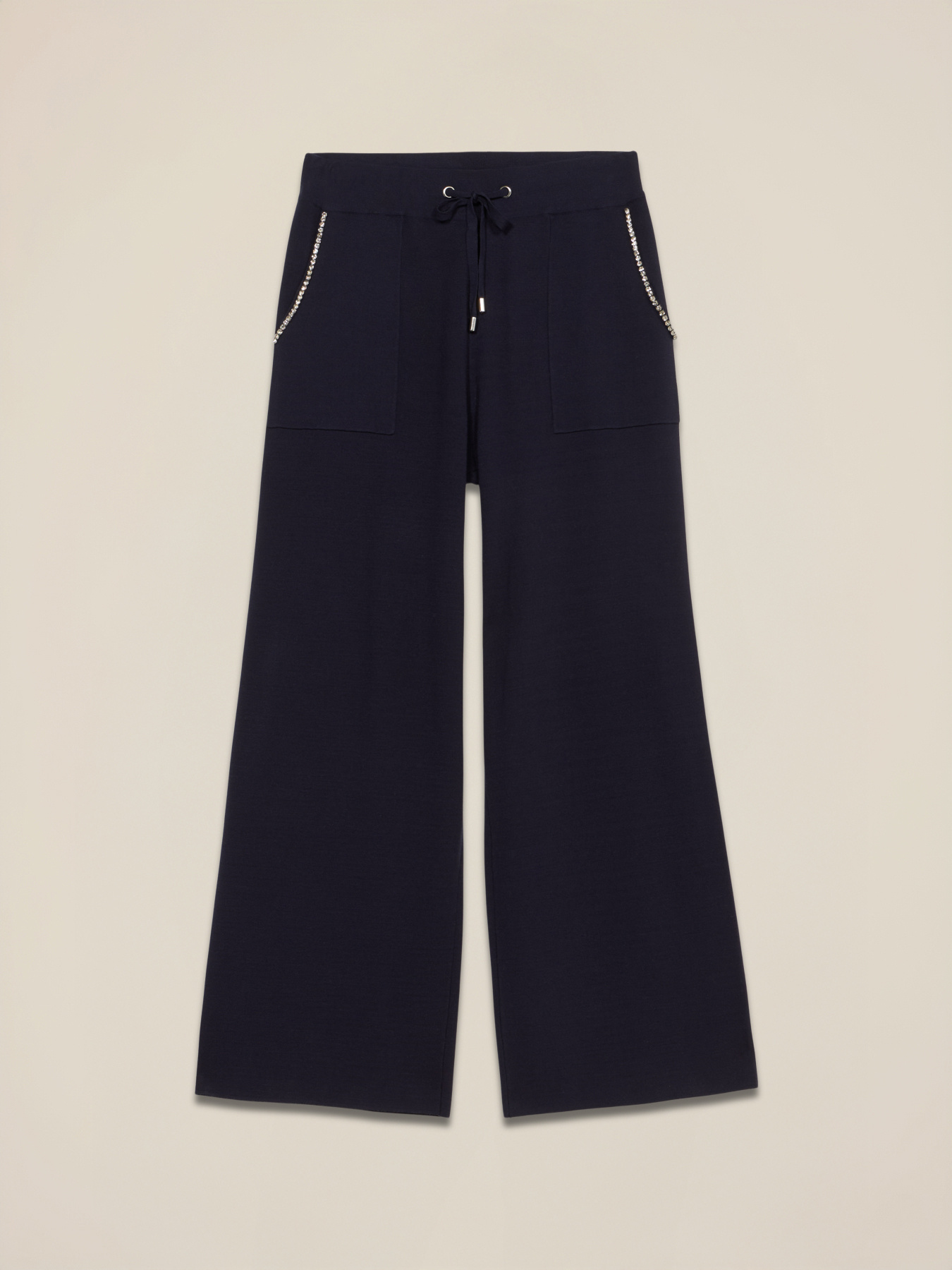 Knit palazzo pants image number 4