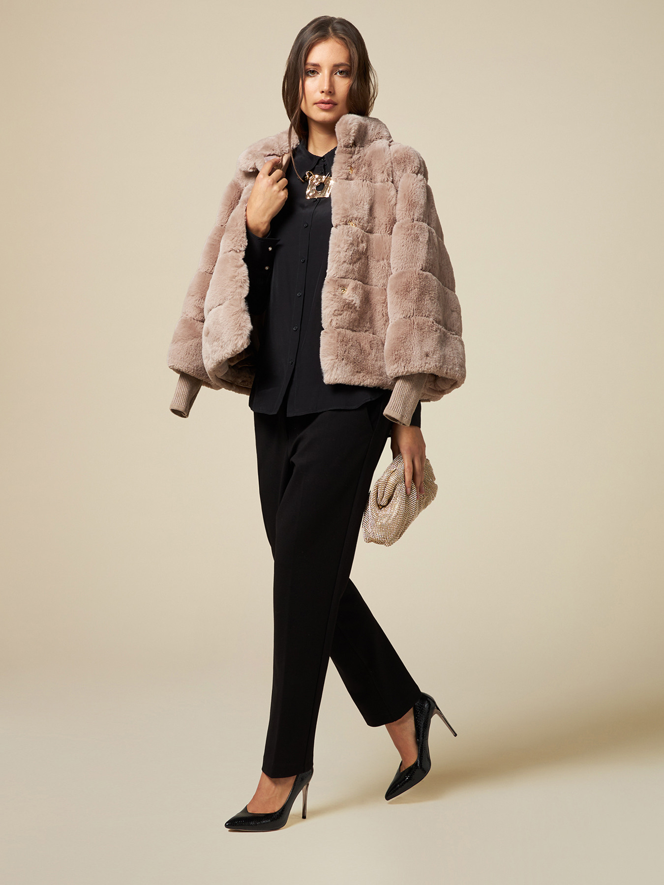 Pantal&oacute;n pitillo de punto milano image number 0