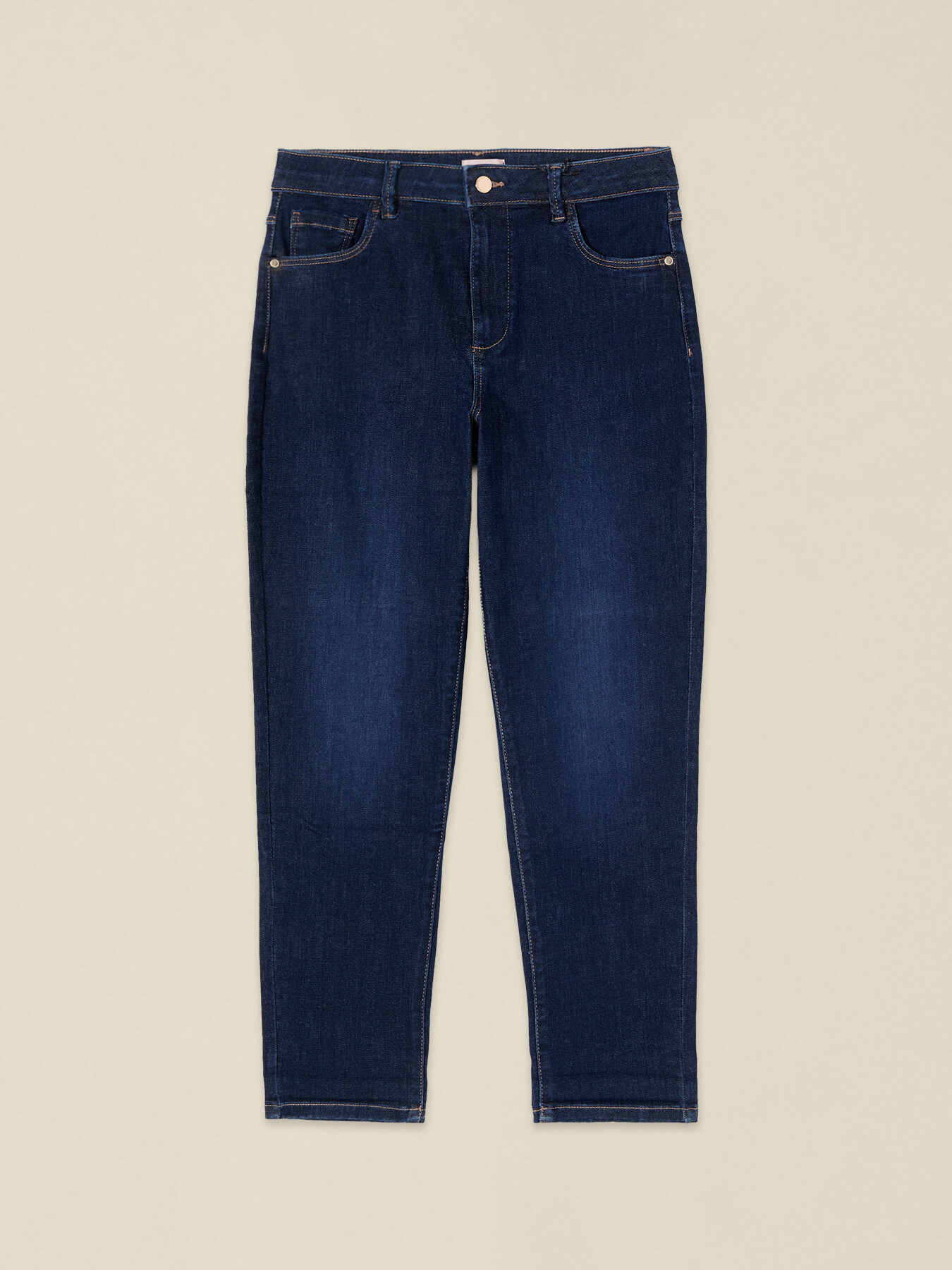 Dunkelblaue Boyslim-Jeans image number 4