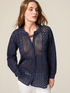 Blusa de encaje ingl&eacute;s transparente image number 0
