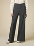 Pantaloni wide leg in flanella image number 3