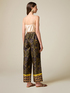 Pantalon large en satin fantaisie image number 1