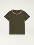 T-shirt with jewel embroidery image number 3