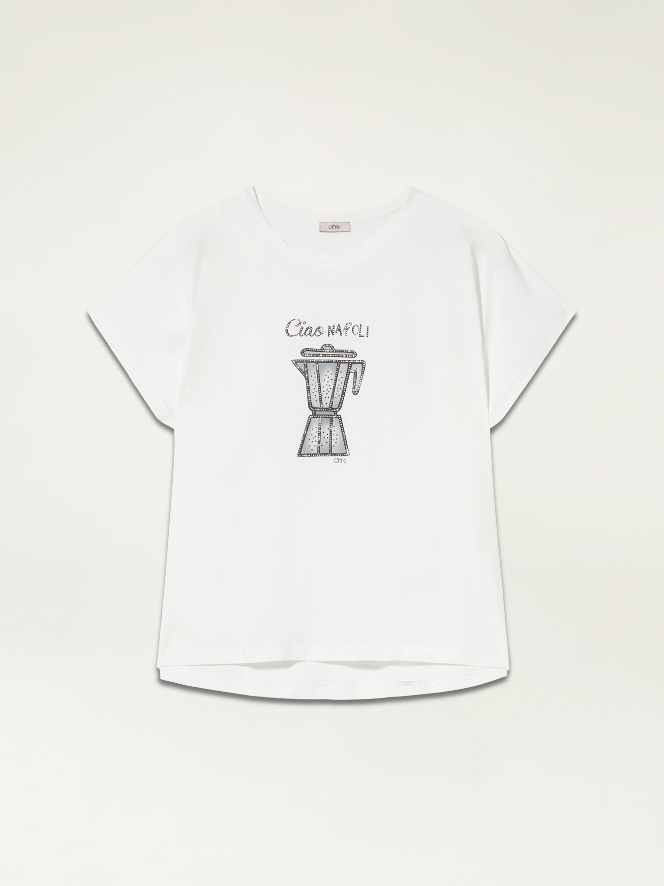 T-Shirt mit Aufdruck und Applikationen image number 3