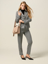 Houndstooth blazer in milano stitch image number 3