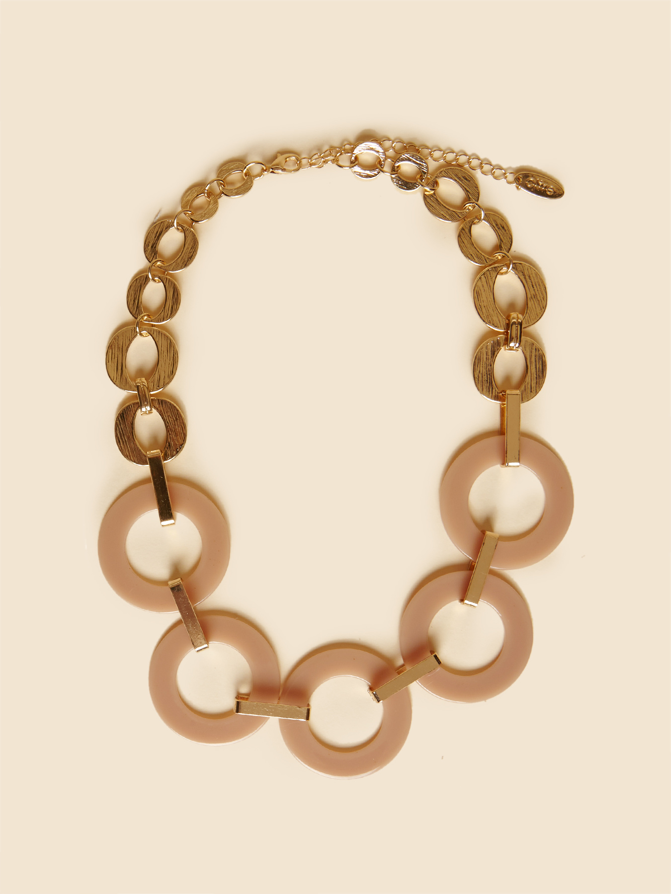 Kurze Halskette mit Ringen image number 2