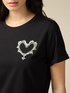 T-shirt with jewel embroidery image number 2