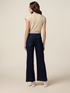 Jeans de pierna ancha en denim lavado image number 1