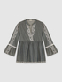 Blouse en chambray avec broderies image number 3