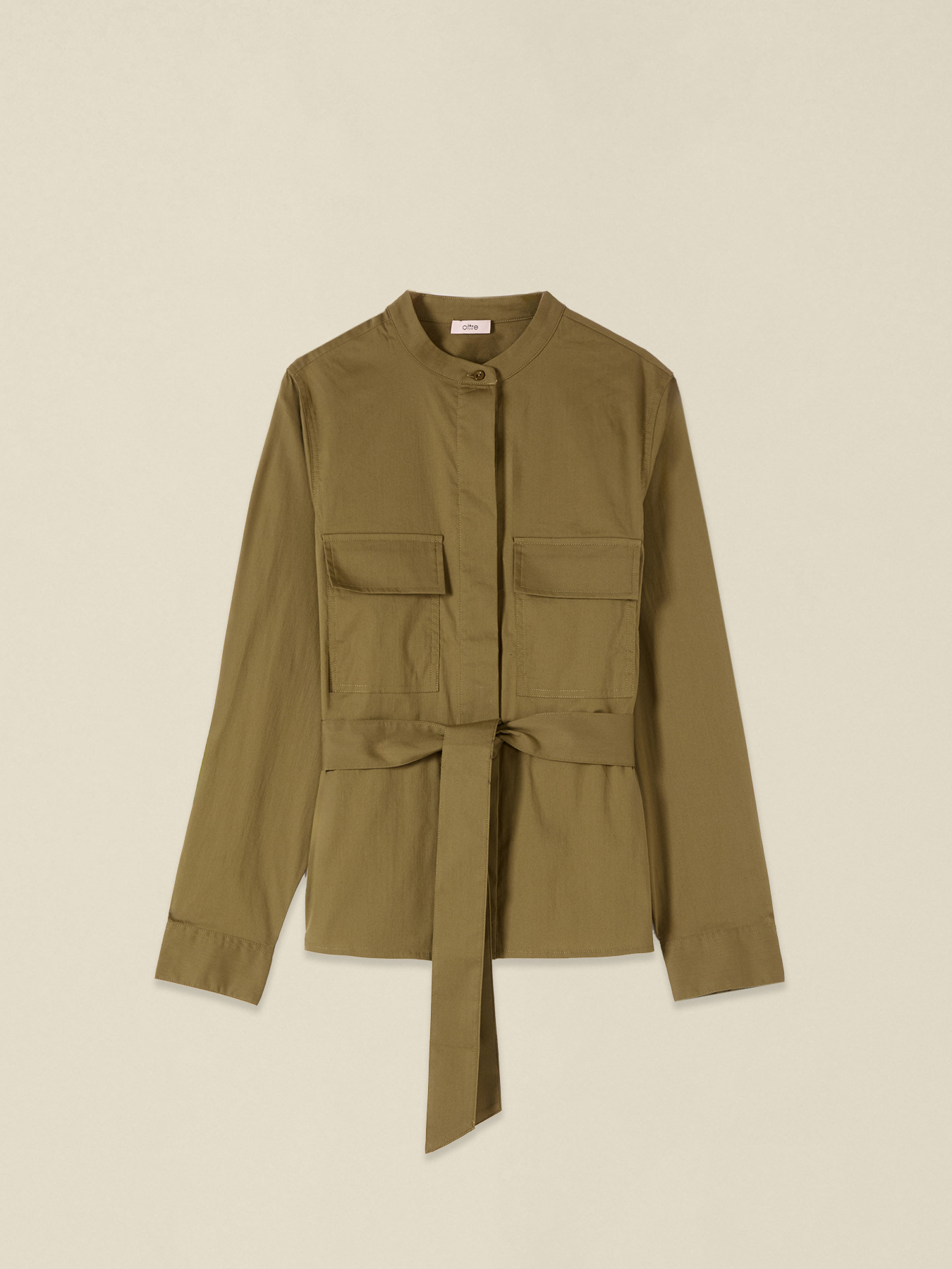 Popeline-Hemd mit G&uuml;rtel image number 4