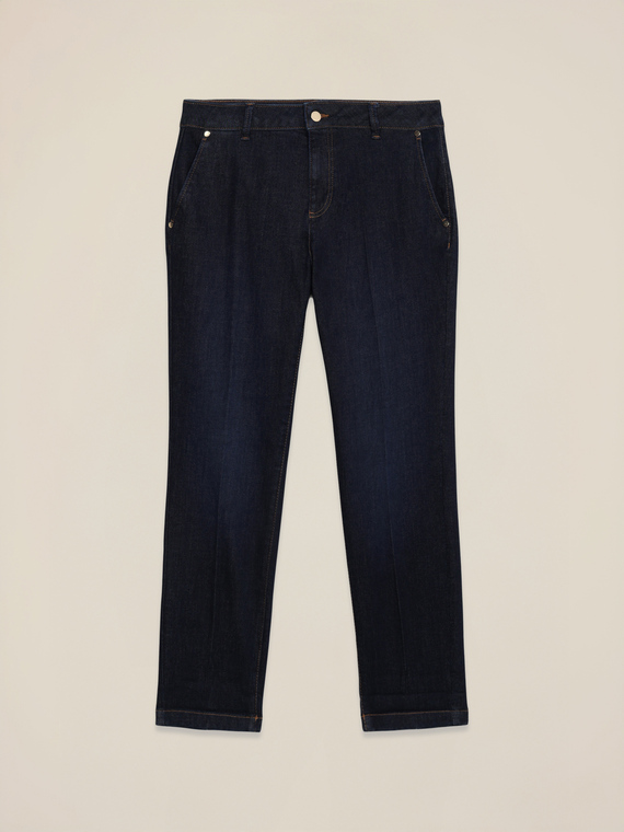 Pantalones chinos azul rinse