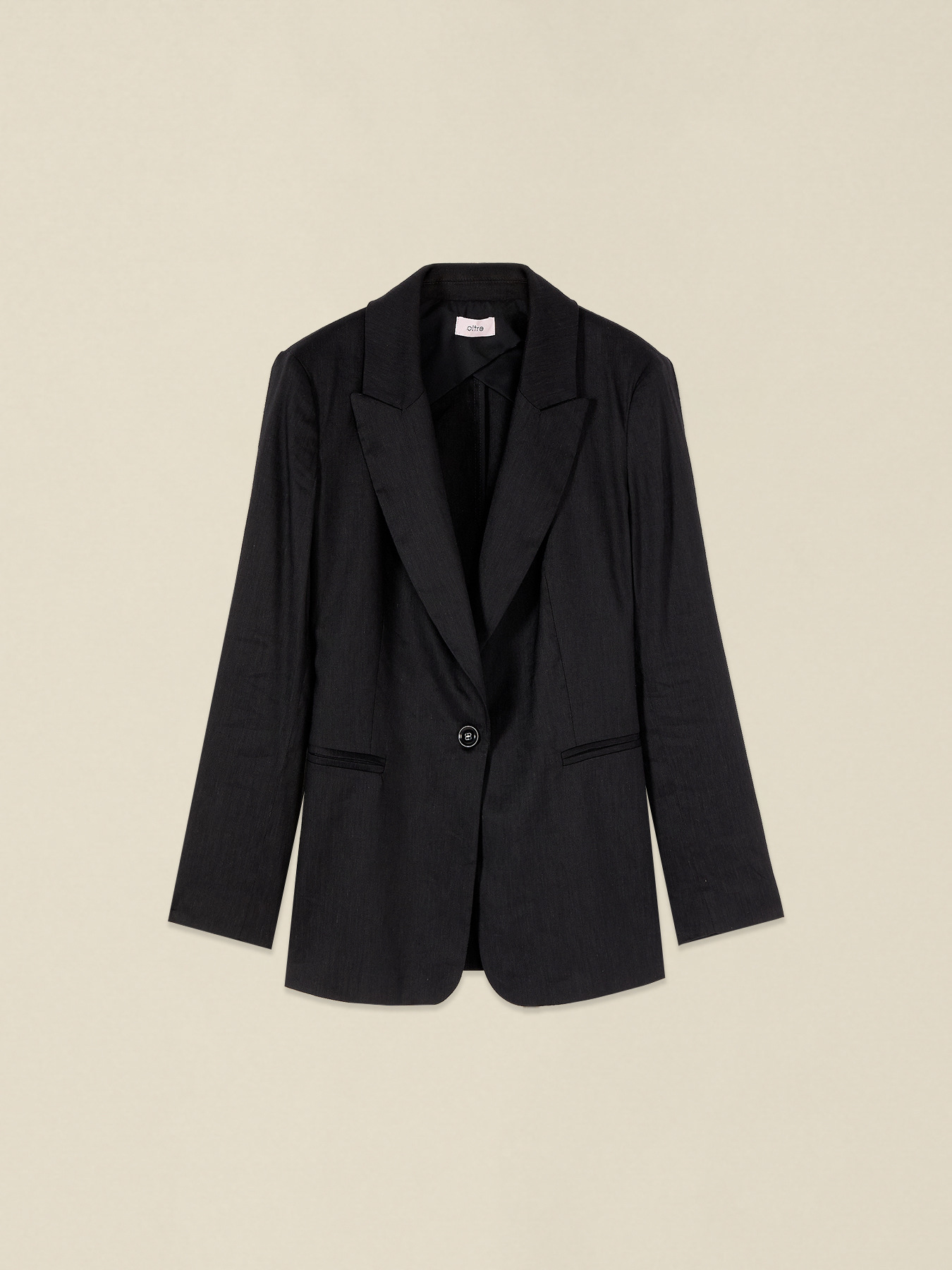 Linen blend jacket image number 3