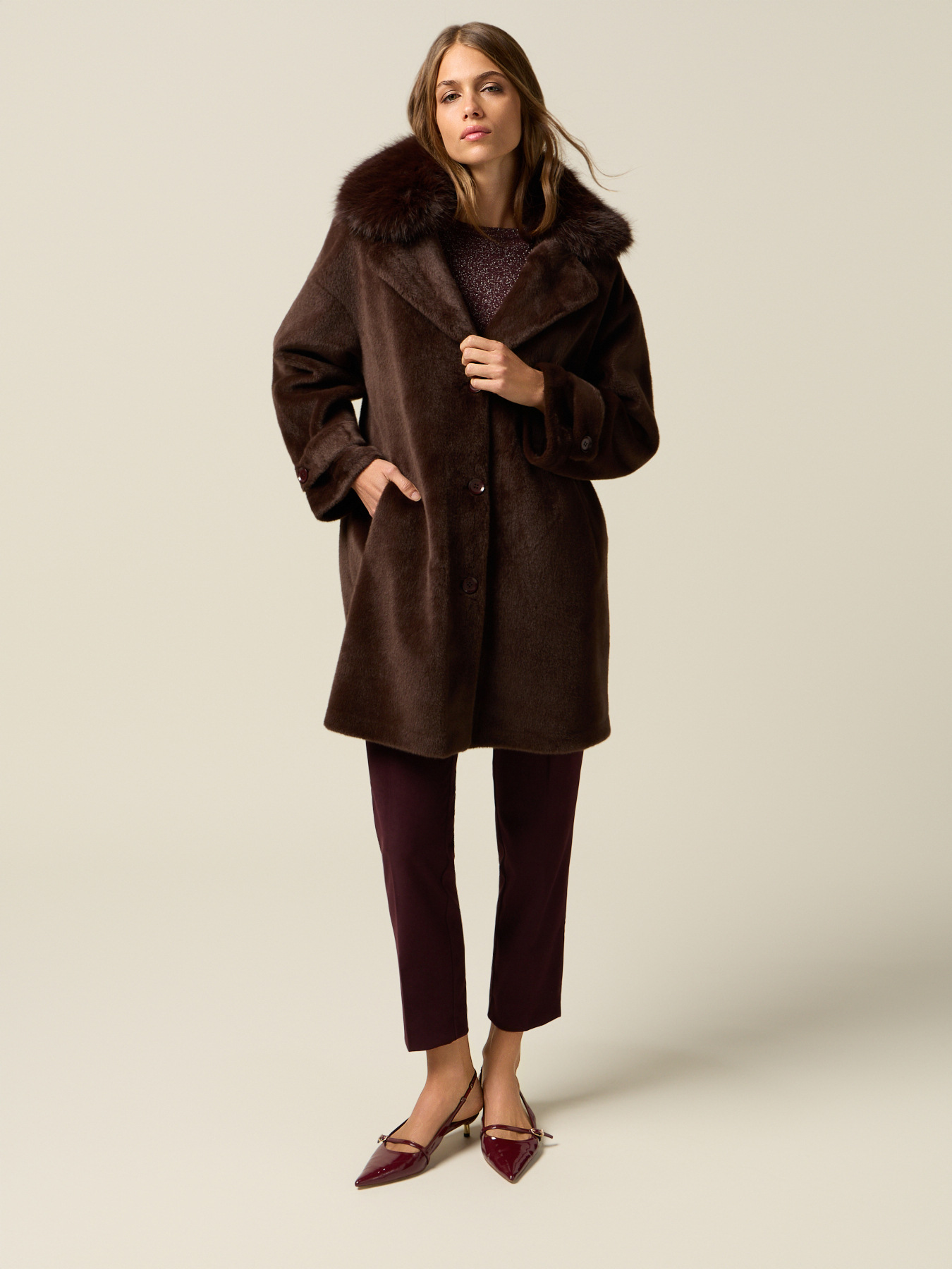 Manteau en tissu souple image number 3