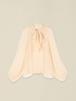 Long sleeve blouse with bow image number 3
