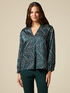 Bluse aus gemustertem Satin image number 0