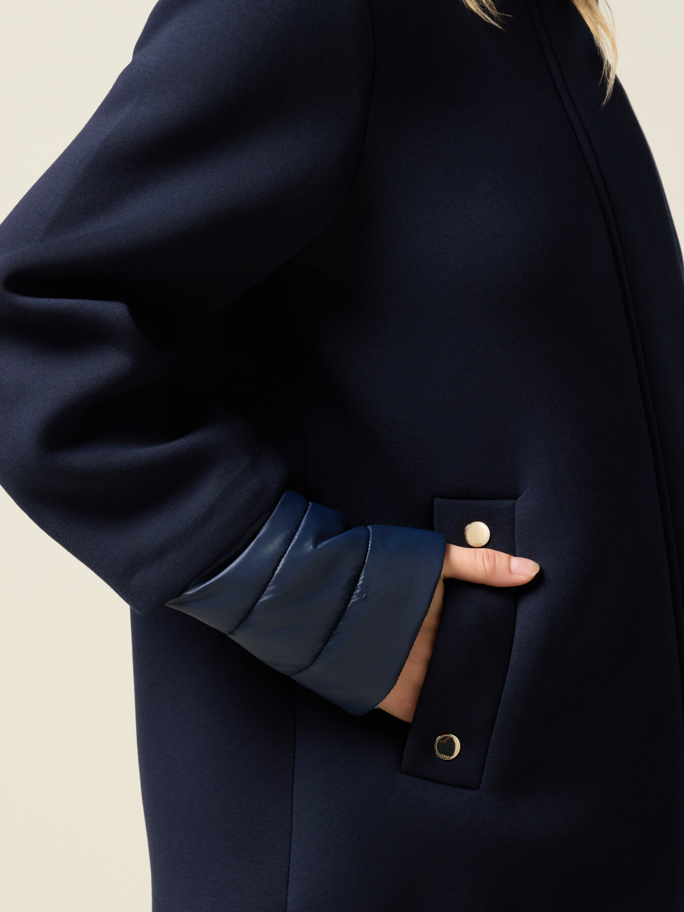 Jacket with quilted sections image number 2