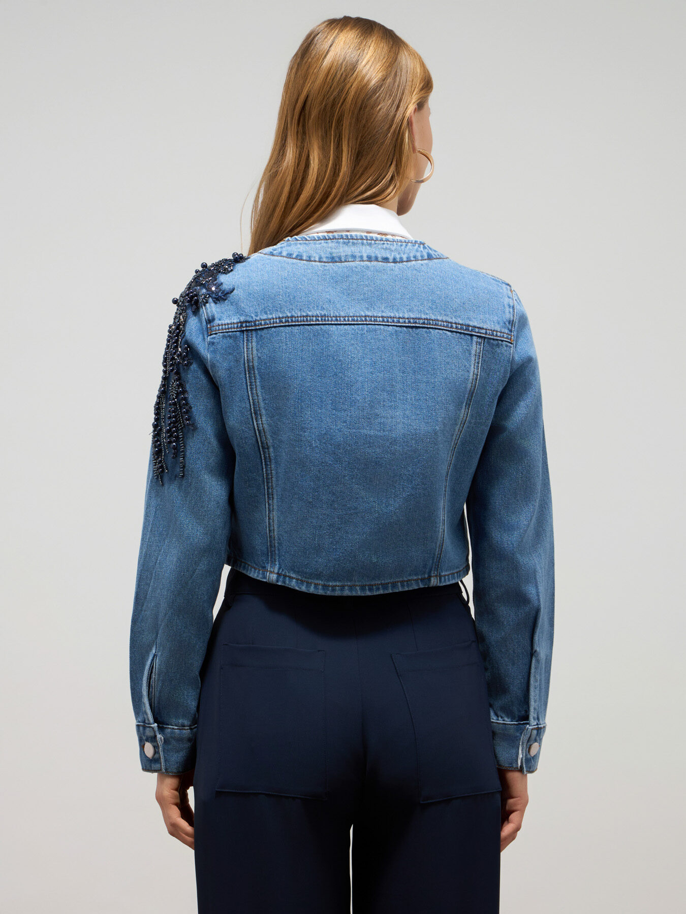 Jeansjacke mit Applikationen image number 1