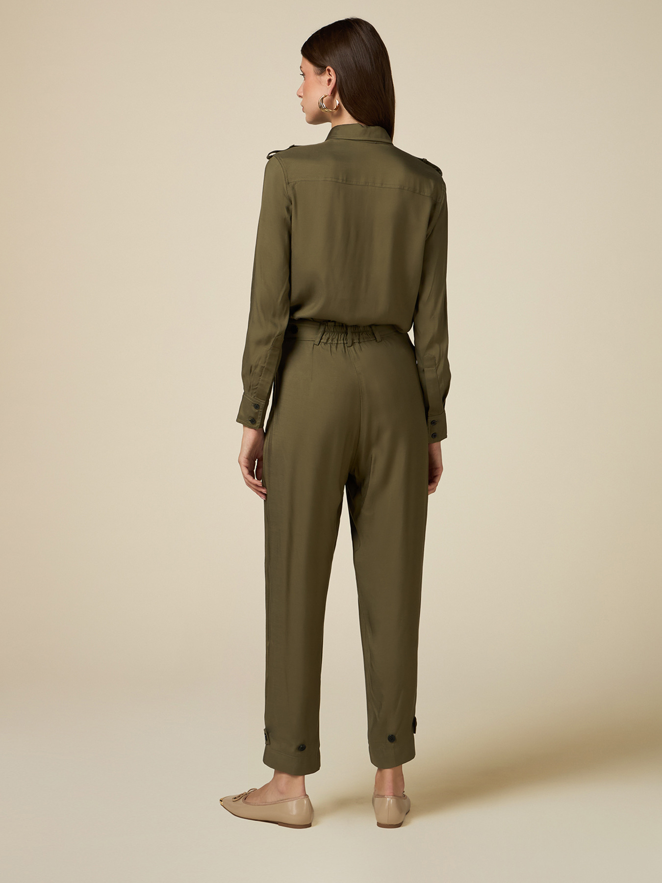 Pantalones vaporosos con adornos image number 1