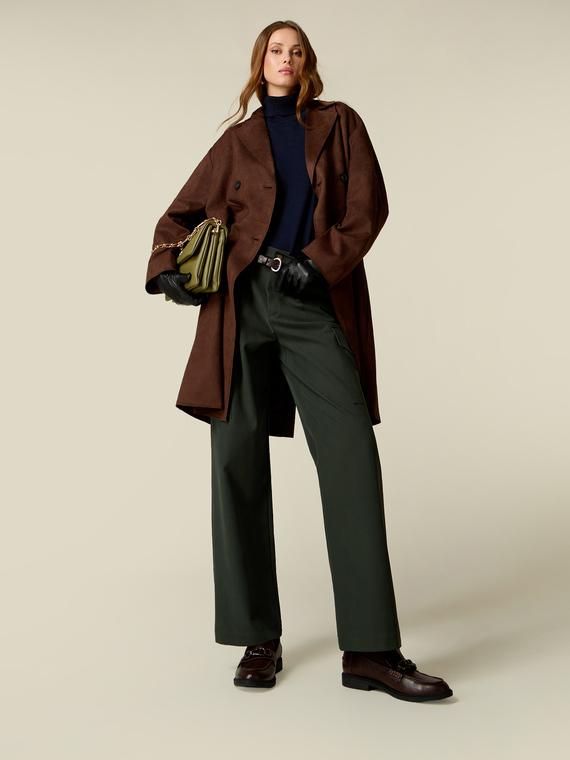 Pantaloni cargo din twill