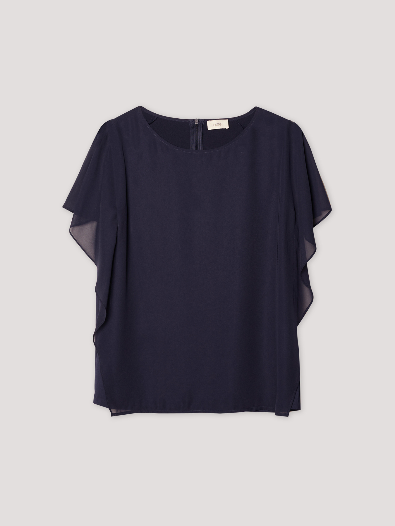 Blusa con maniche ad aletta image number 3