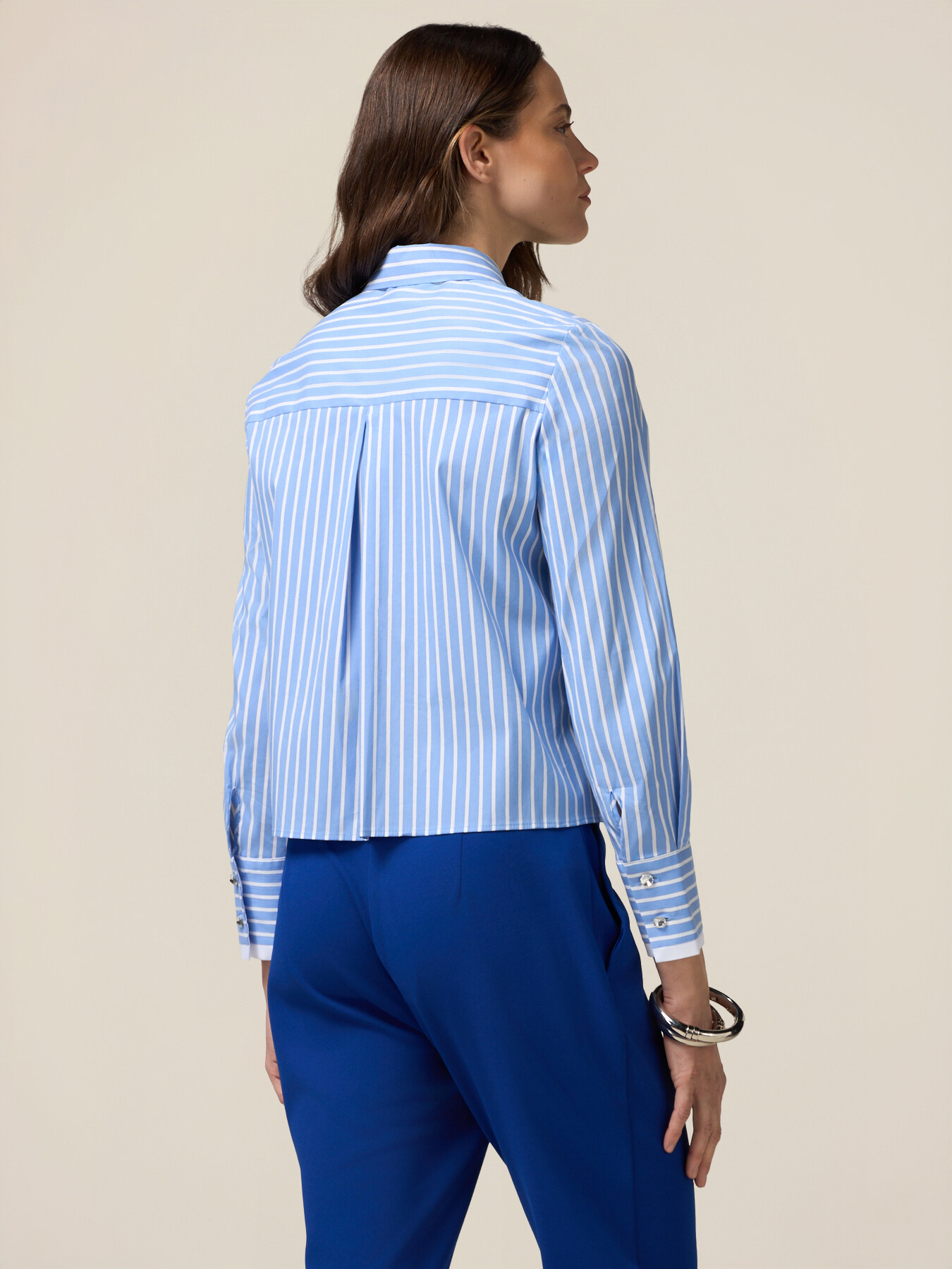 Chemise courte ray&eacute;e image number 1