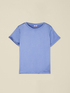 Short sleeve satin blouse image number 3