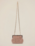Clutch con cristalli e chiusura a scatto image number 1