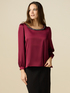 Embellished dual-fabric t-shirt image number 0