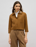 Chaqueta boxy con broche joya image number 0