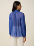 Silk blend voile blouse image number 1