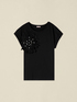 T-shirt con applicazione e perle image number 3