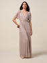 Langes Plissee-Kleid aus Lurex image number 0