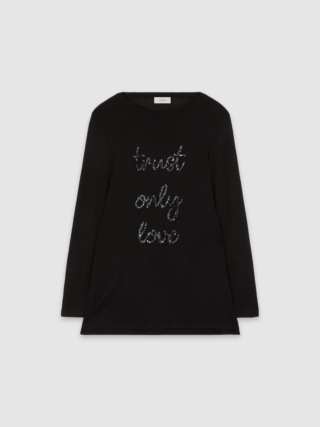 T-shirt con ricamo lettering image number 3