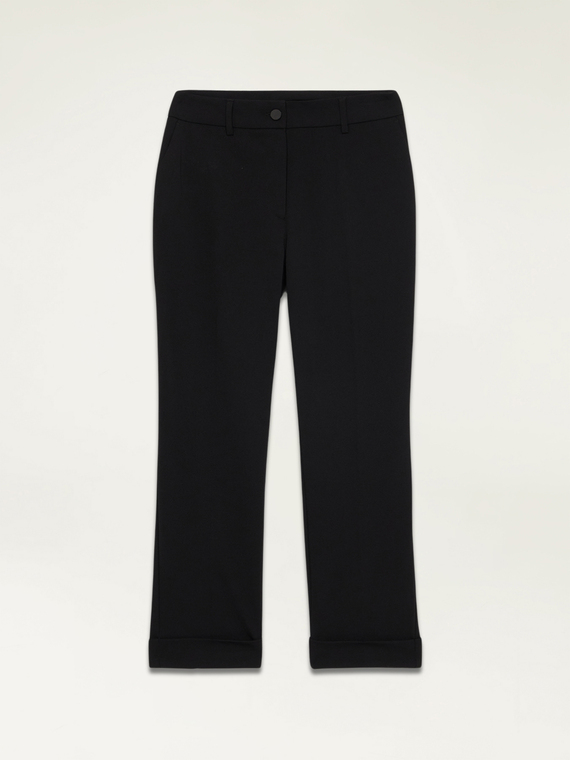 Pantaloni in tessuto scuba cr&ecirc;pe