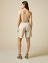 Linen-blend cargo shorts image number 1