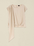 Viscose blend blouse with draping image number 3