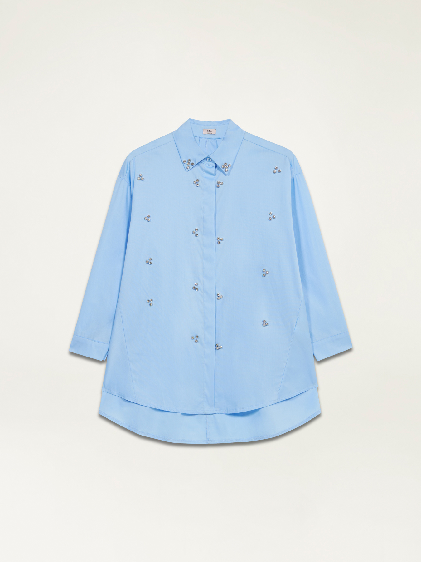 Oversized shirt with set stones image number 3