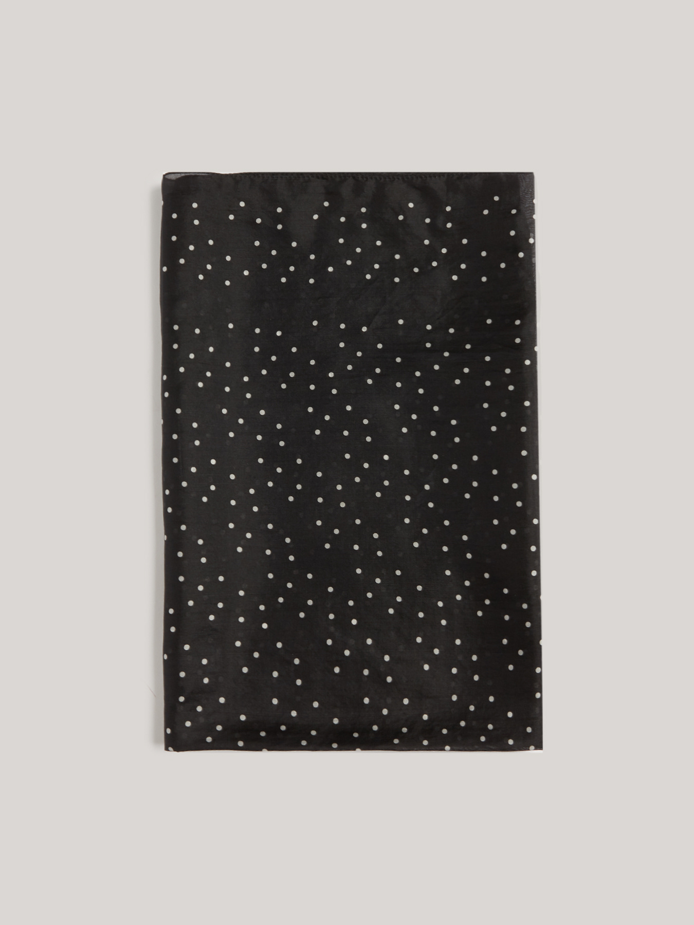 Sciarpa in seta a pois image number 1