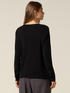 V-neck viscose blend sweater image number 1