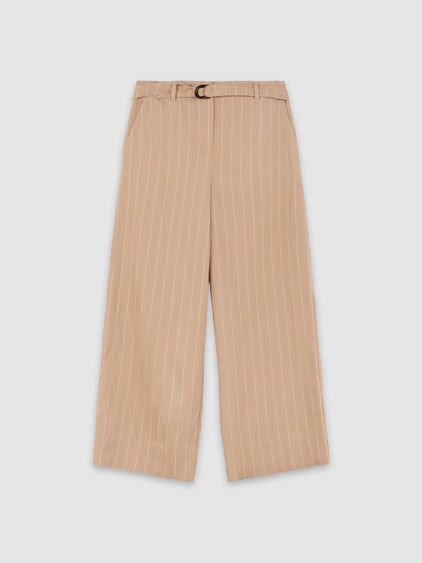 Cropped-Hose mit Nadelstreifen image number 3