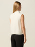 Sleeveless sweater in cashmere blend image number 1