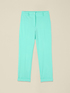 Pantalones cropped de tejido crep&eacute; image number 4