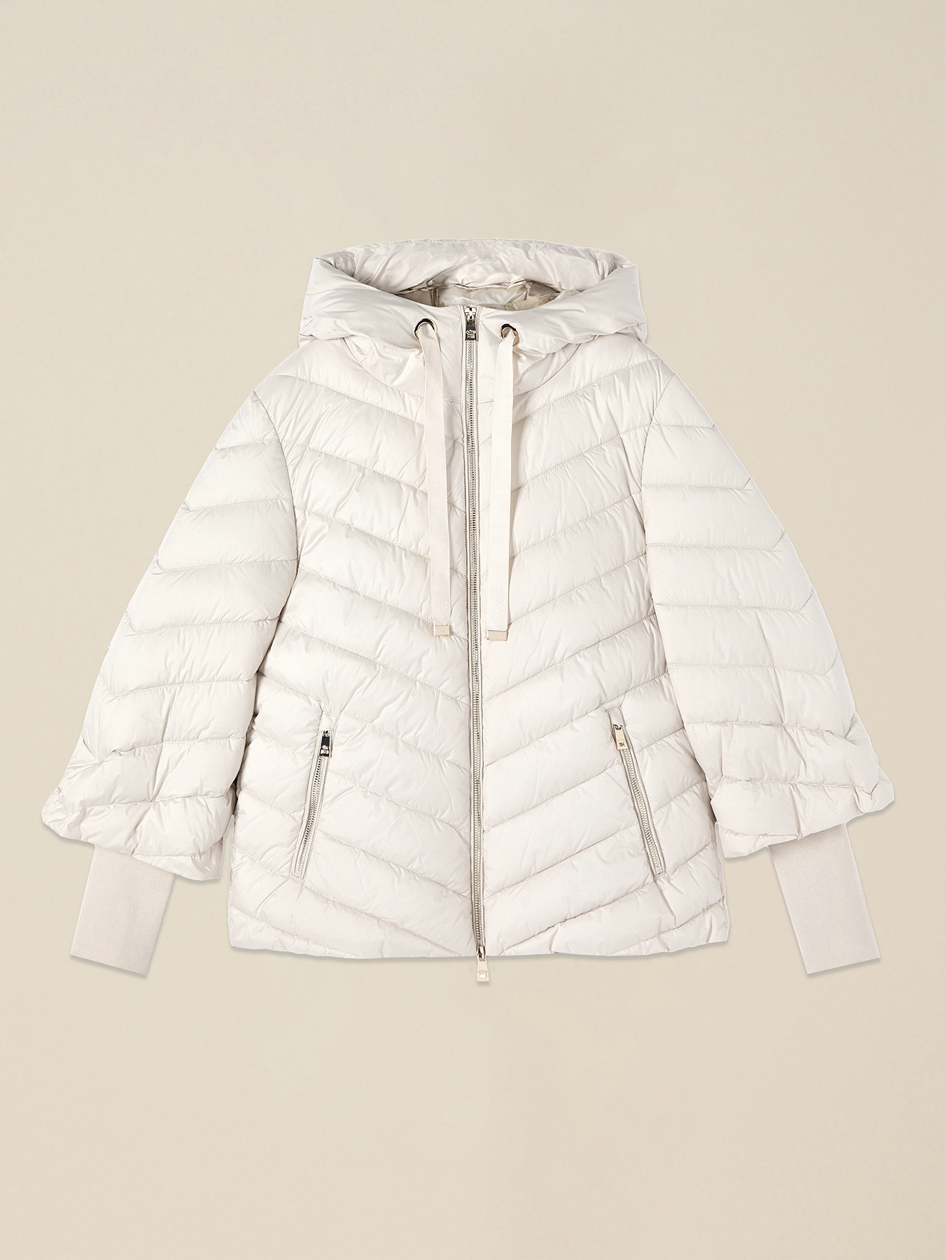 Daunenjacke mit Kapuze und B&uuml;ndchen image number 3