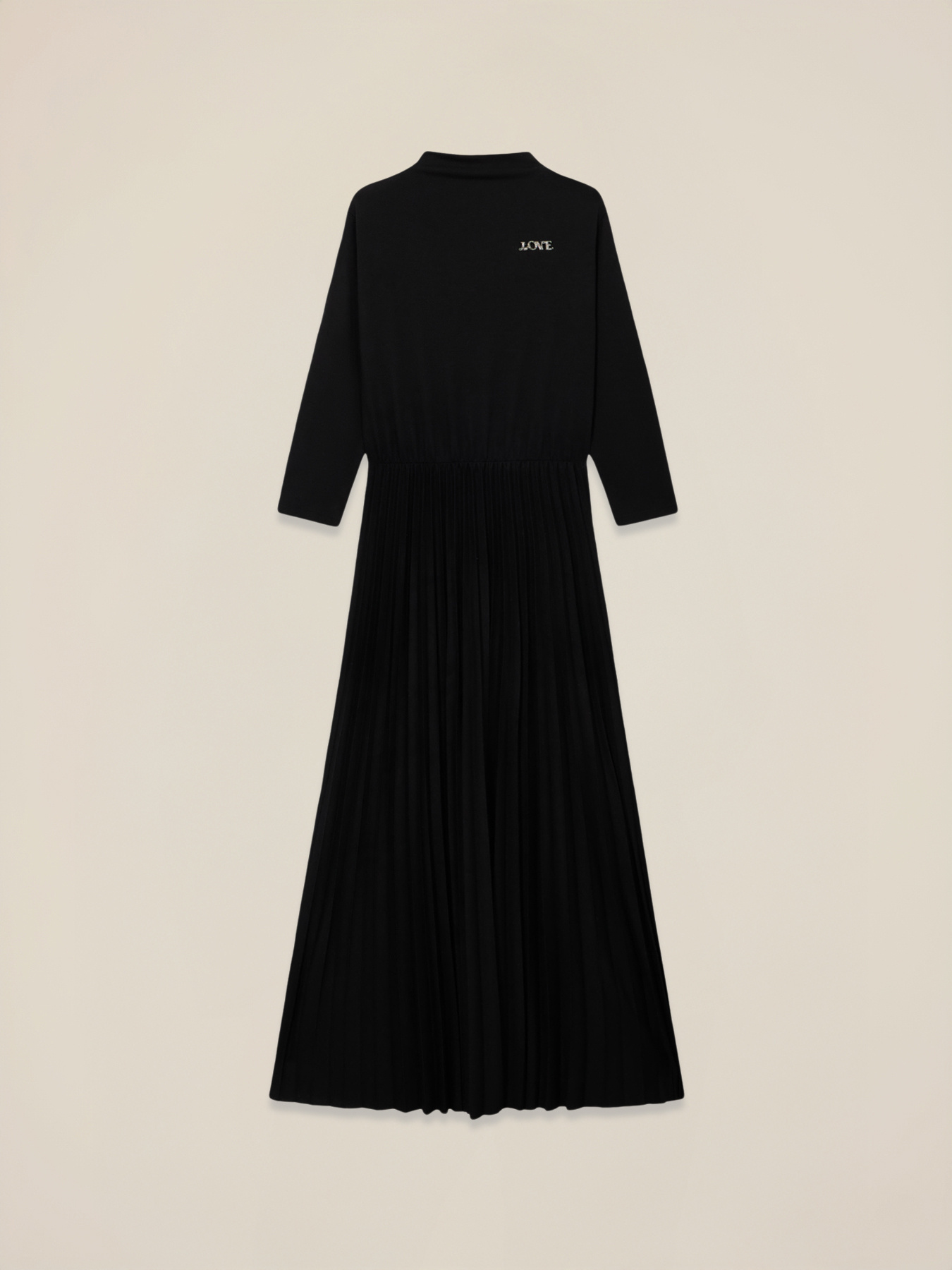 Robe &eacute;vas&eacute;e en m&eacute;lange viscose avec broche image number 3