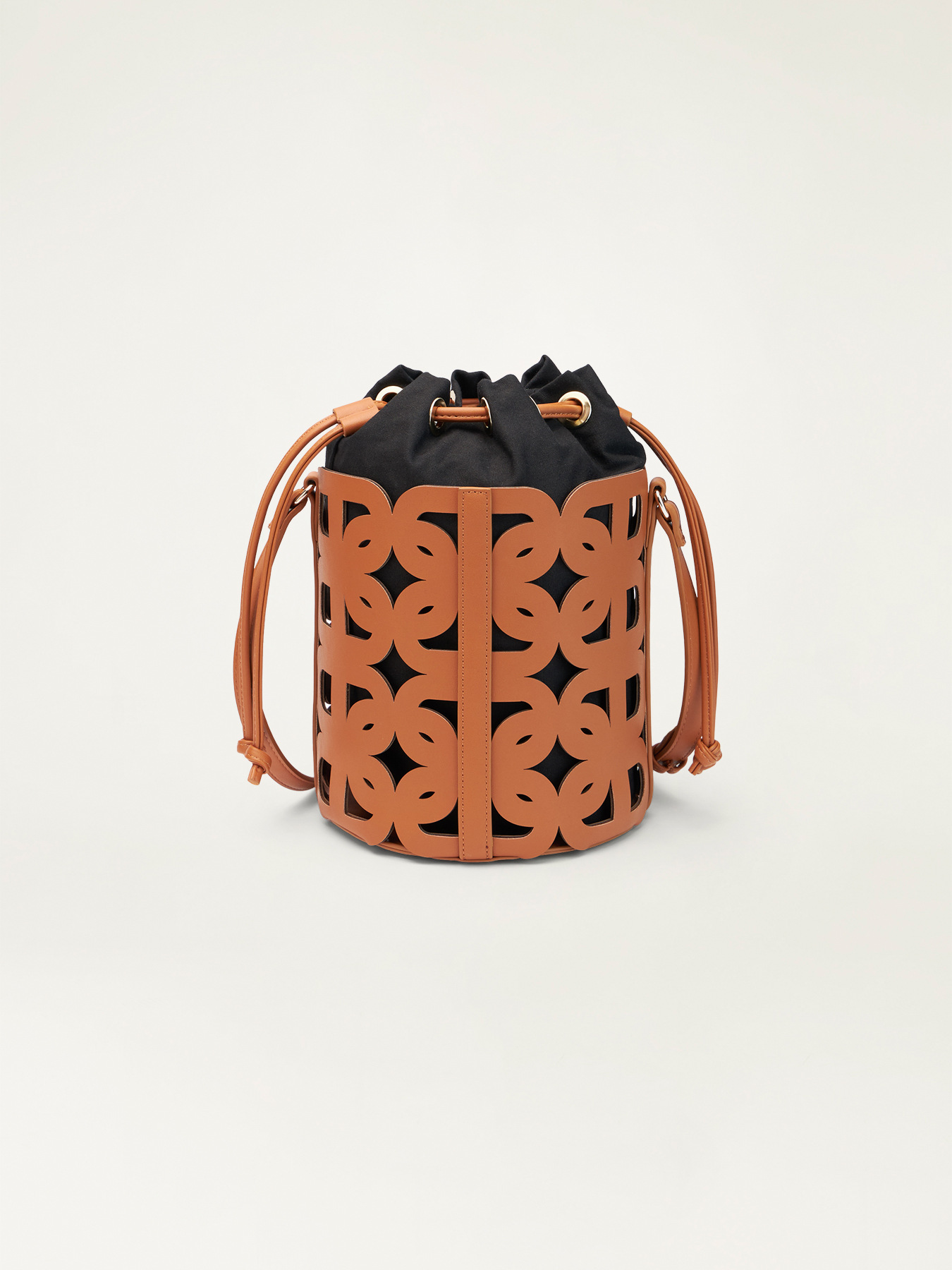 Bucket bag with inlay image number 2