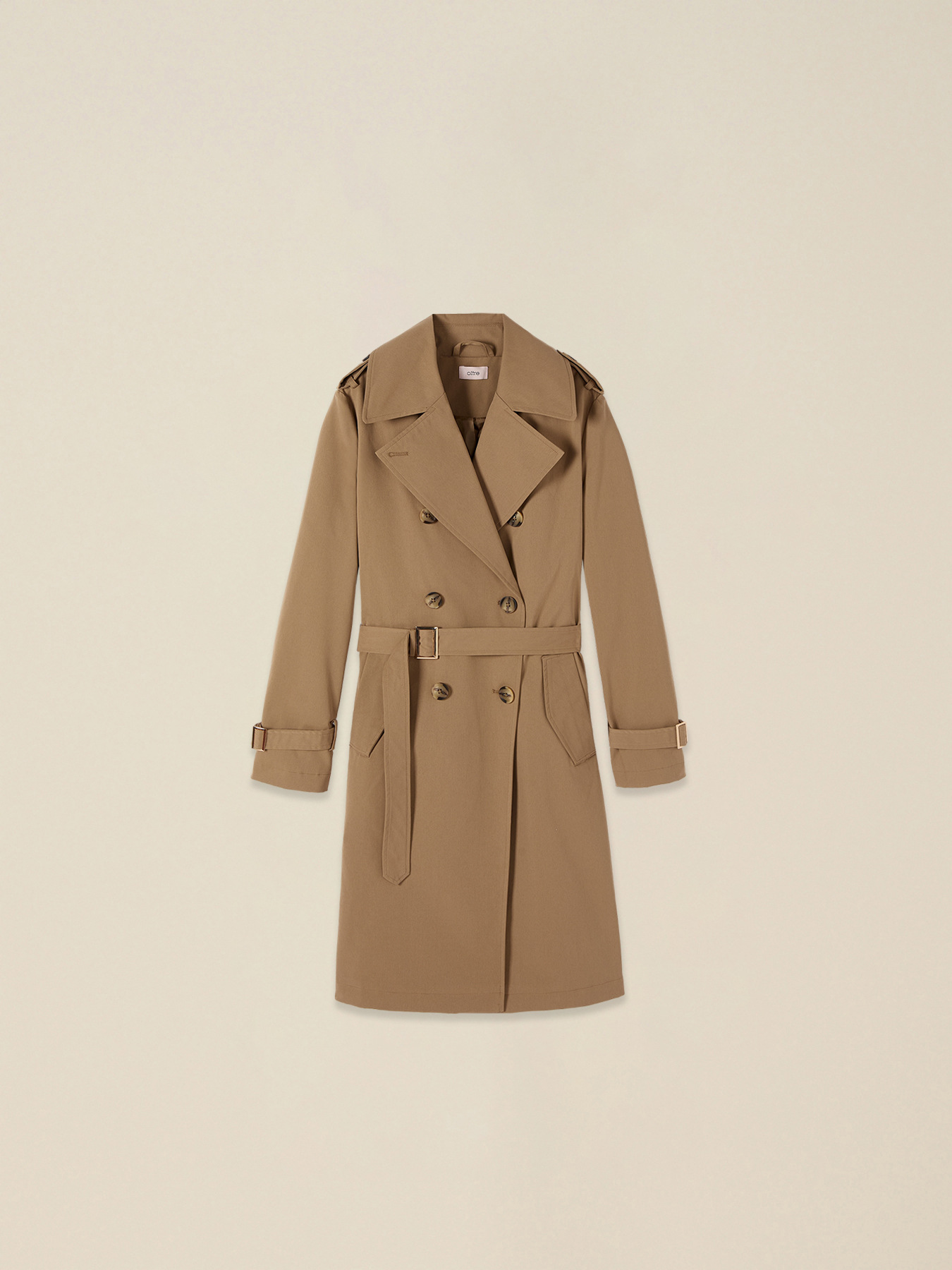 Double-breasted trench coat image number 3