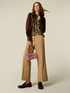 Pantaloni cropped din amestec de lyocell image number 0