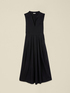 Vestito flare in popeline di cotone image number 3